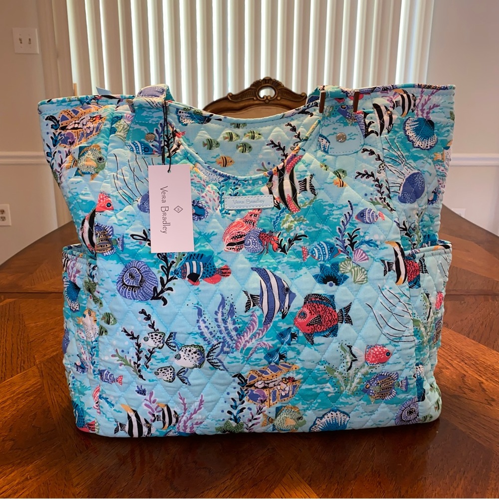 NWT Vera Bradley Large Glenna Tote Antilles Treasure